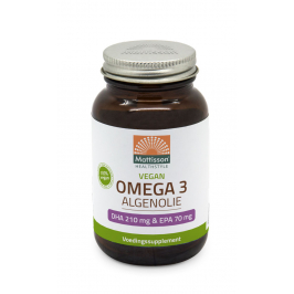Vegan Omega-3 Algenolie - DHA 210mg & EPA 70mg - 60 capsules