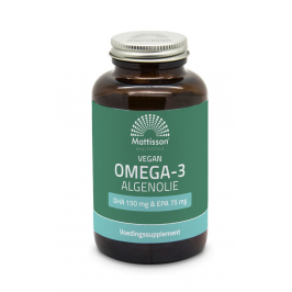 Vegan Omega-3 Algenolie - DHA 150mg & EPA 75mg - 180 capsules