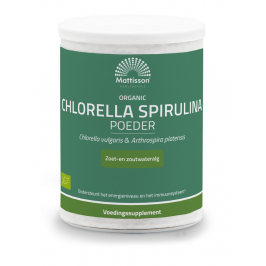 Biologisch Chlorella Spirulina poeder - 125 gram