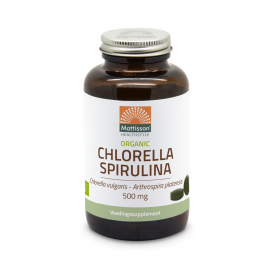 Biologische Chlorella Spirulina 500mg - 240 tabletten