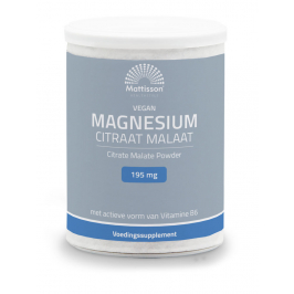 Magnesium Citraat Malaat Poeder 195 mg - 13% elementair magnesium - 125 g