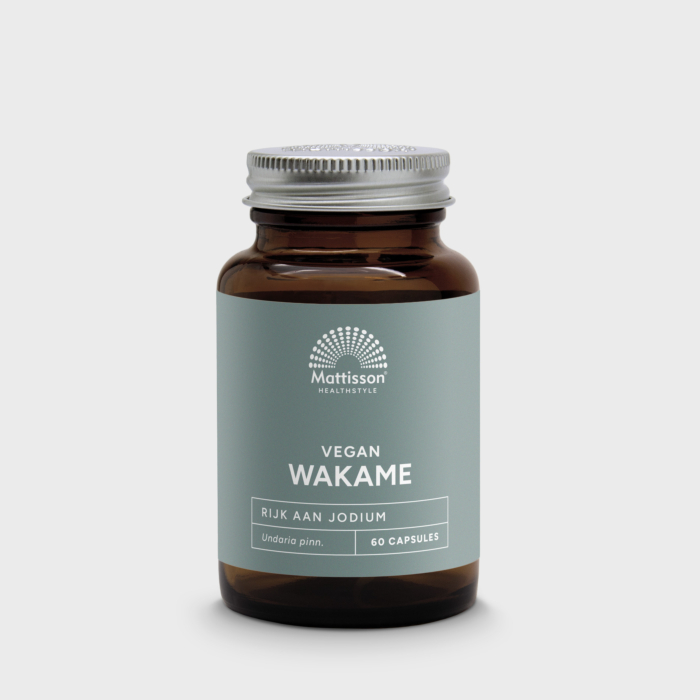 Wakame 1000 mg 60 capsules, zeewierextract rijk aan jodium en mineralen. Wakame 1000 mg 60 capsules, zeewierextract rijk aan jodium en mineralen.