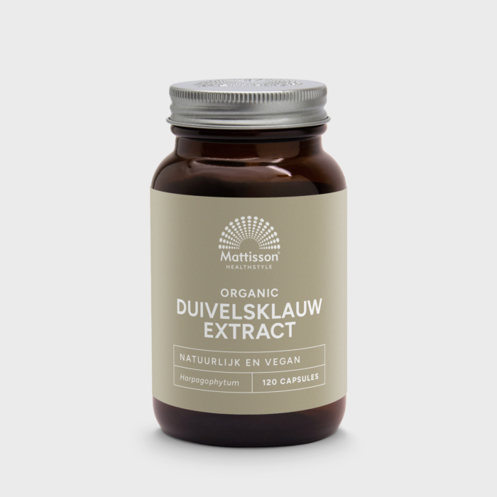 Biologisch duivelsklauw extract 120 capsules, ondersteunt gewrichtscomfort. Biologisch duivelsklauw extract 120 capsules, ondersteunt gewrichtscomfort.