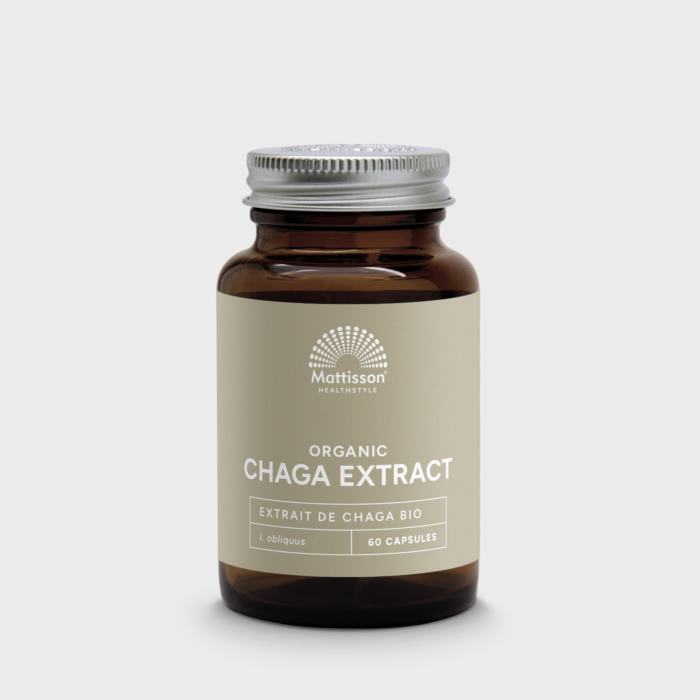 Biologisch Chaga extract 60 capsules, antioxidantrijke paddenstoel. Biologisch Chaga extract 60 capsules, antioxidantrijke paddenstoel.