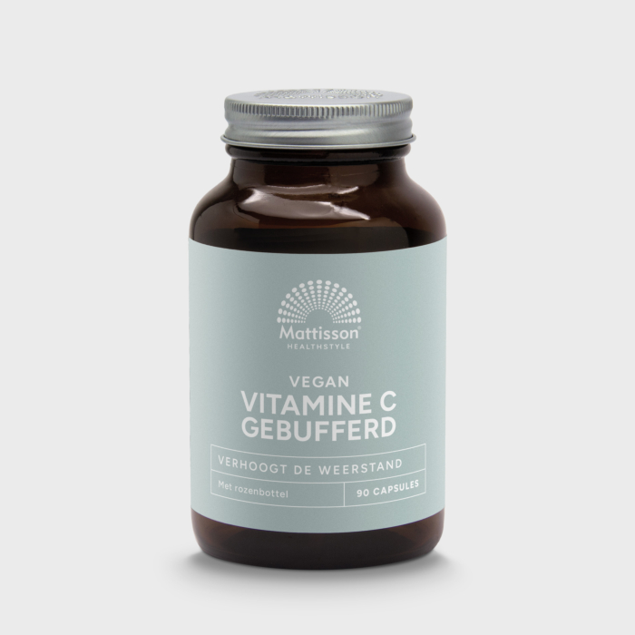 Vitamine C gebufferd 1000 mg capsules, milde vitamine C in capsulevorm.