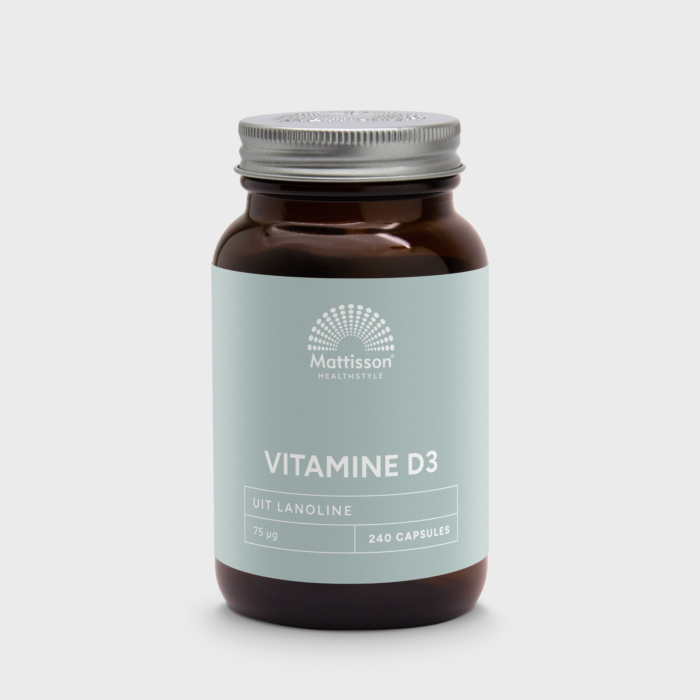 Vitamine D3 75 mcg capsules, ondersteunt botten, spieren en weerstand. Vitamine D3 75 mcg capsules, ondersteunt botten, spieren en weerstand.