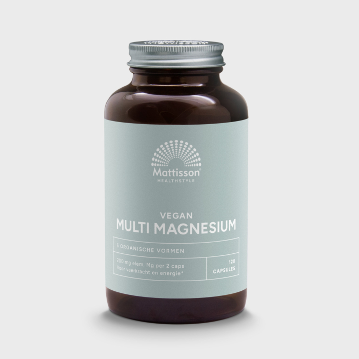 Vegan Multi Magnesium 200 mg, combinatie van magnesiumvormen. Vegan Multi Magnesium 200 mg, combinatie van magnesiumvormen.