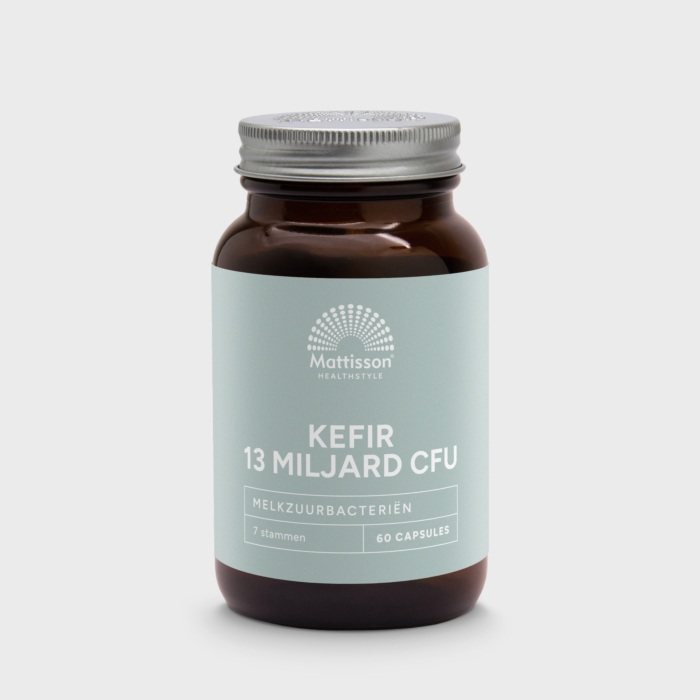 Kefir Probiotica met 130 mg kefircultuur en bacteriestammen. Kefir Probiotica met 130 mg kefircultuur en bacteriestammen.
