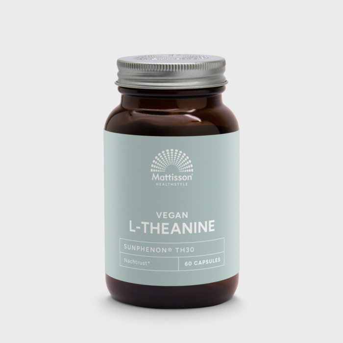 L-Theanine 200 mg, 60 capsules, ondersteunt ontspanning. L-Theanine 200 mg, 60 capsules, ondersteunt ontspanning.