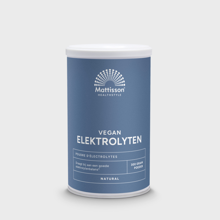Elektrolyten poeder naturel 300 gram, ondersteunt vochtbalans. Elektrolyten poeder naturel 300 gram, ondersteunt vochtbalans.