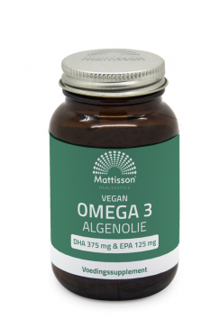Vegan Omega-3 Algenolie 500 mg - DHA 375 mg & EPA 125 mg - 60 capsules