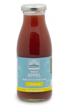 Biologische Appel - Cranberrysap - 250 ml