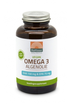 Vegan Omega-3 Algenolie - DHA 150mg & EPA 75mg - 120 capsules