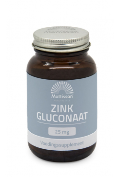 Zink Gluconaat 25 mg - 60 tabletten