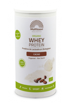 Biologische Wei Proteïne poeder 75% - Cacao - 450 g