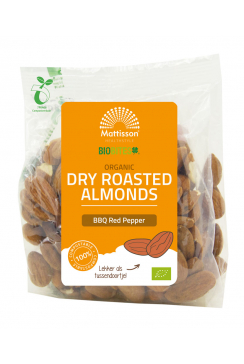 Biologische Amandelen - BBQ Rode Peper - Droog Geroosterd - 175 g