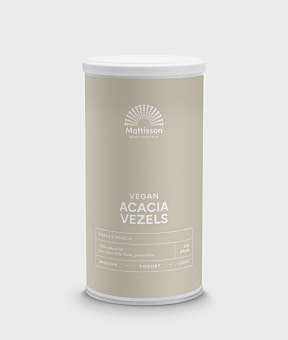 Vegan acacia vezels 83% vezels, 220 gram, ter ondersteuning van darmgezondheid.