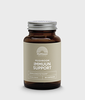 Mushroom Immuun Support, paddenstoelenmix in capsules.