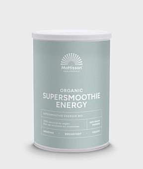 Biologische energy supersmoothie mix, met natuurlijke superfoods. Biologische energy supersmoothie mix, met natuurlijke superfoods.