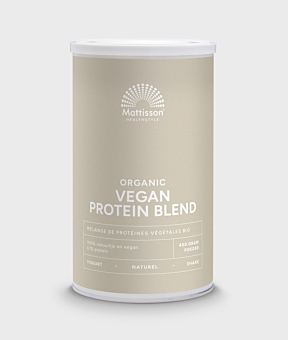 Biologische vegan proteïne blend poeder 67%, plantaardige eiwitmix.