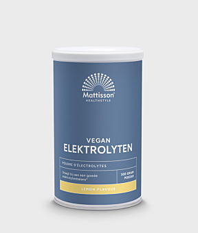 Elektrolyten poeder lemon 300 g, ondersteunt hydratatie en energie.