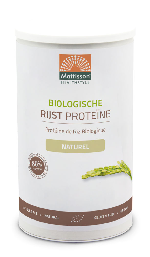 wiel Bekend twijfel Rijstproteïne poeder | Naturel smaak | Mattisson.nl